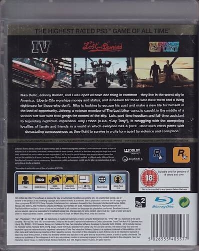 The Complete Edition GTA IV and Episodes from Liberty City - PS3 - (B Grade) (Genbrug)